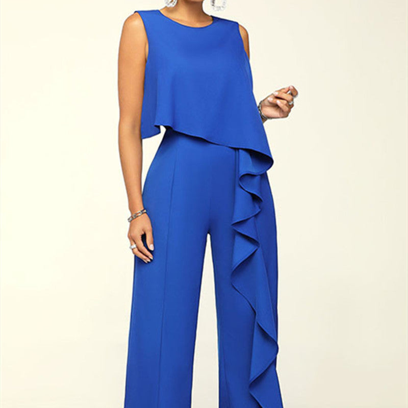 Fashion Women's Wear Solid Color Jumpsuit