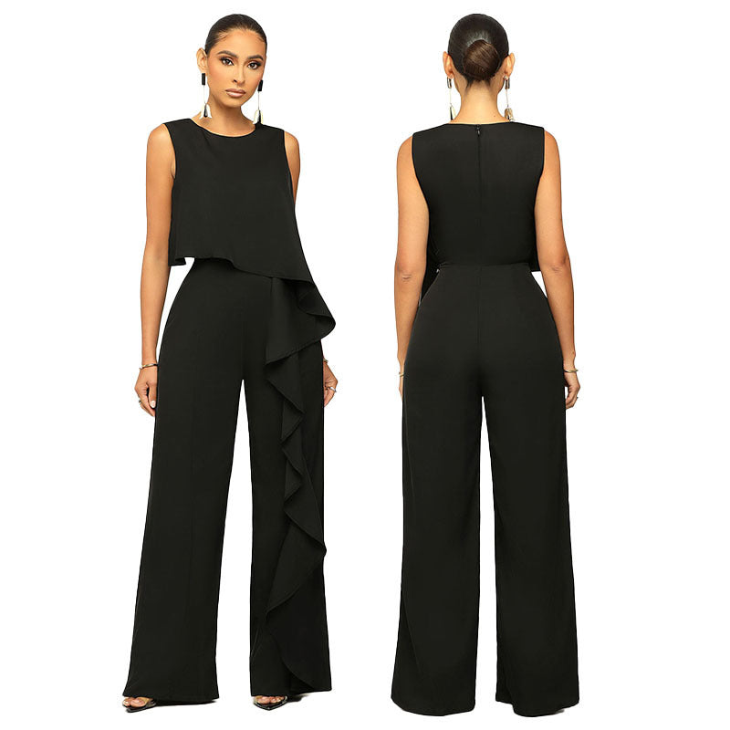 Fashion Women's Wear Solid Color Jumpsuit