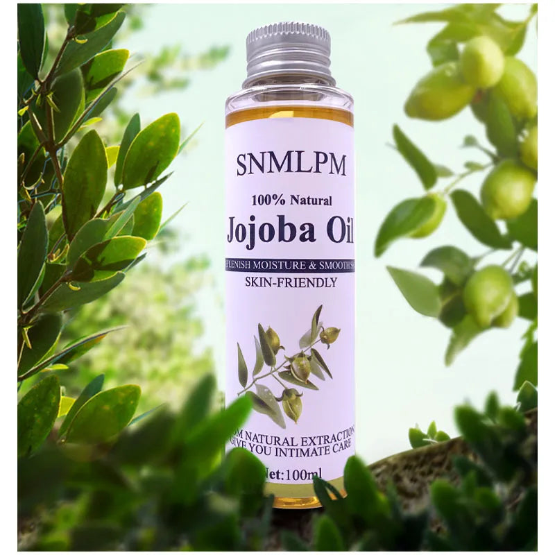 Organic Jojoba Oil Revitalizes Hair & Gives Skin a Radiant Youthful Look. Effective Treatment for Face, Lips,  Stretch Marks