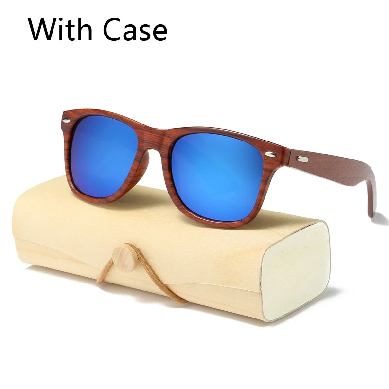 Handmade Wood Sunglasses for Men and women, square Sunglasses.