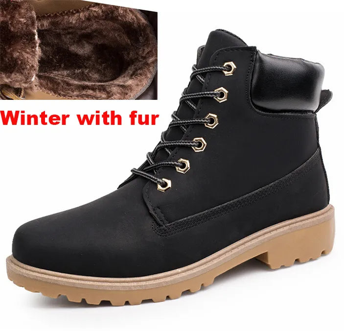 Men boots Fashion  Boots Snow Boots Outdoor Casual cheap timber boots Lover Autumn Winter shoes ST01