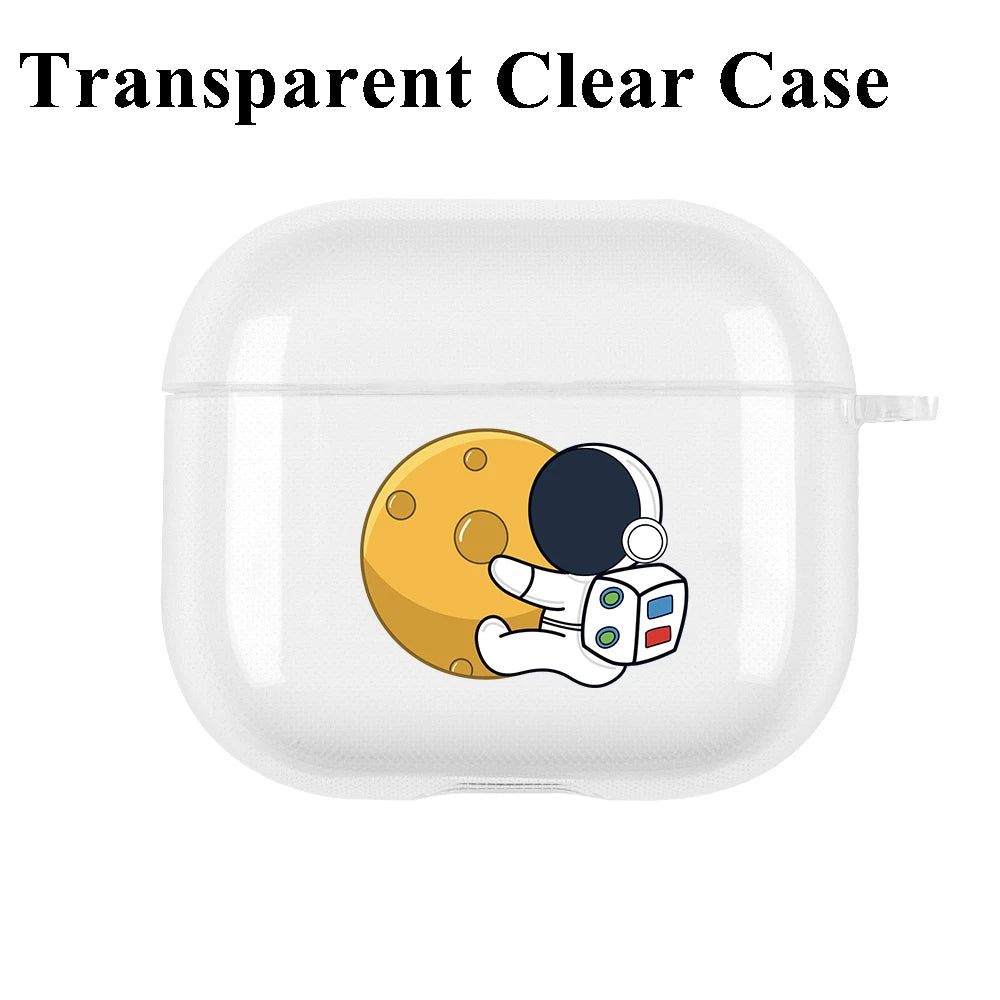 Astronaut Case for AirPods 3 Case for AirPods Pro 2 1 USB C Cover Moon Earphone Funda for Airpod pro 2 3 Case Air Pods Pro Coque