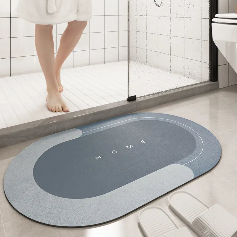 Super Absorbent Bath Mat Instant Drying Mat Bathroom Rug Non-slip Entrance Doormat Nappa Skin Floor Mat Toilet Carpet Home Decor