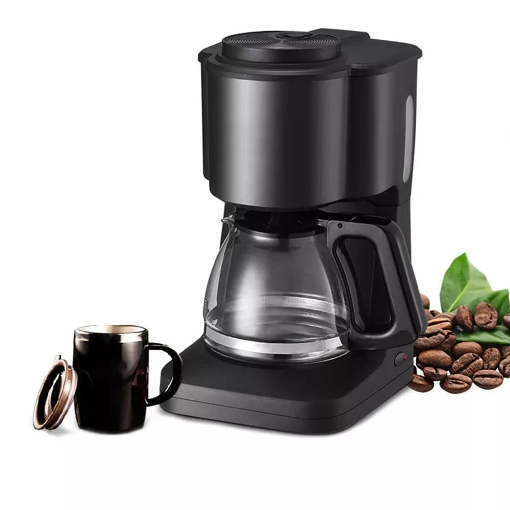 110V/220V Coffee Maker Machine 600W Automatic Drip Coffee Maker 6 Cup Tea Multifunction Electric Household Coffee Machine