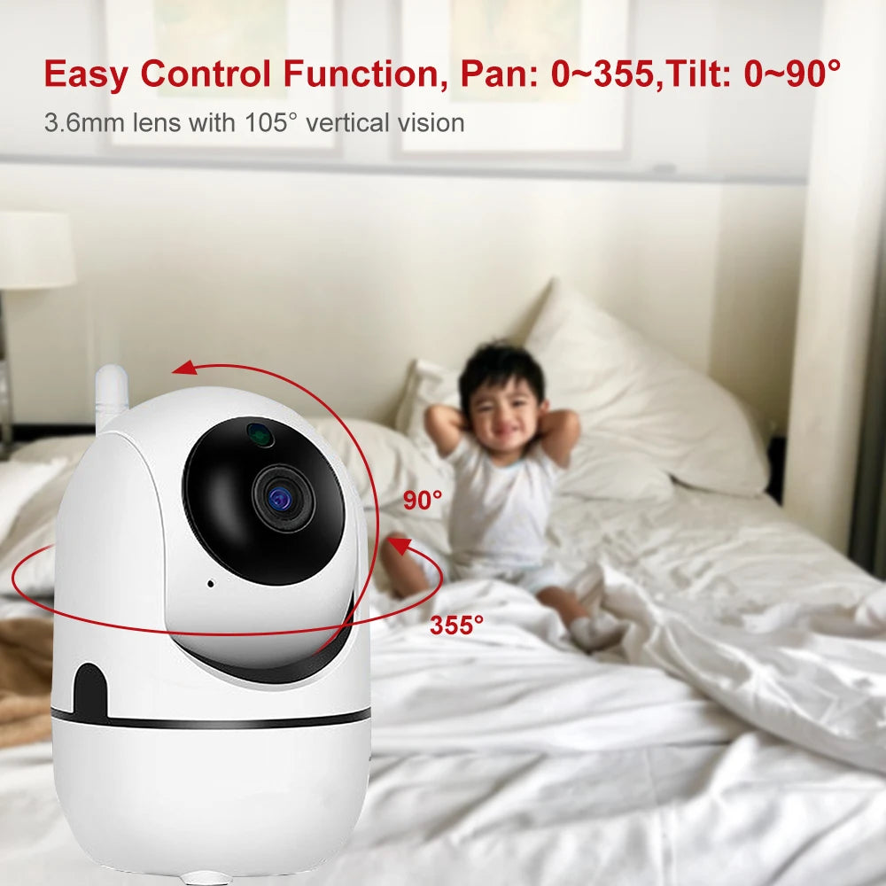Anpviz 1080P Mini PTZ Camera Wifi Indoor Smart Baby Monitor Mini Wireless IP Camera Support 5G Wifi Auto Tracking YIIOT App View