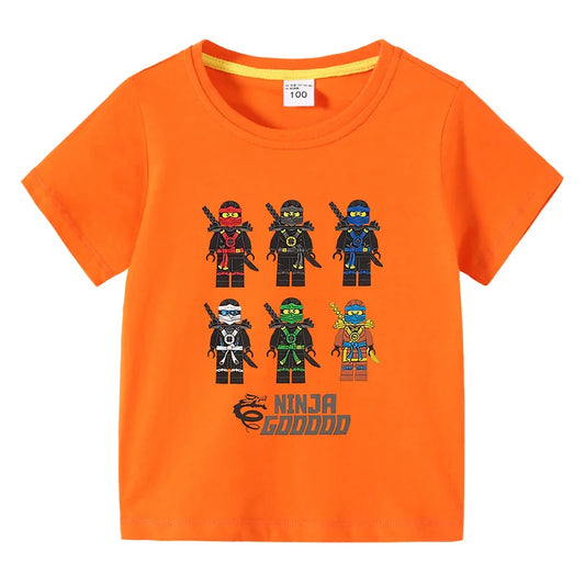 11 Colors Cartoon Children T-shirt for Boys Girls Cotton Summer Kids Tops Tees Baby Kids Tshirts Blouse Clothes 2-12 Years