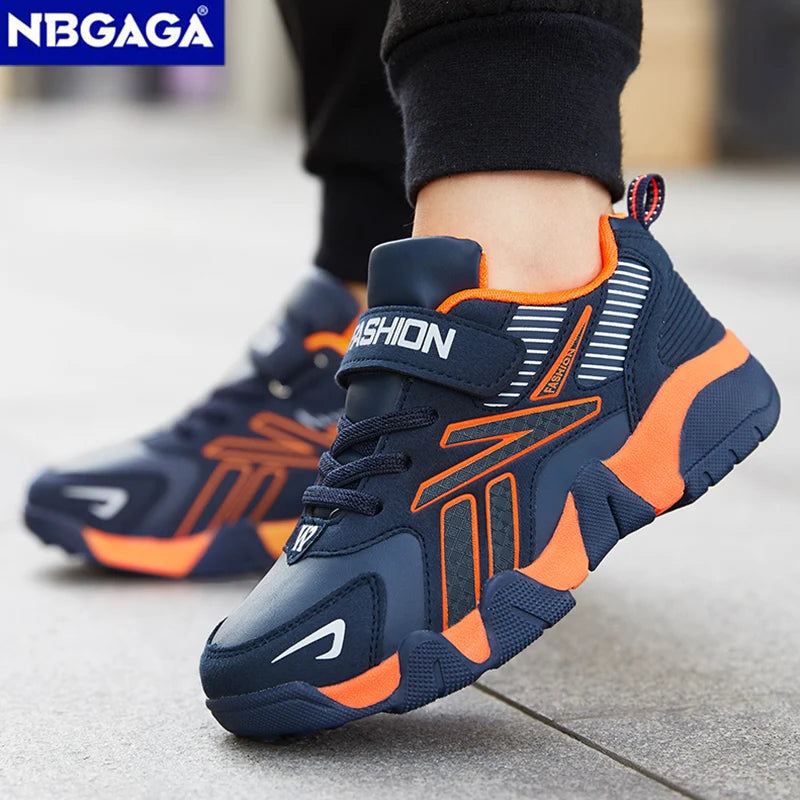 Children Boys Shoes School Sports Fashion Leather For Kids Tennis Casual Sneakers Children's Boy Running 7-12 Years Walking Shoe