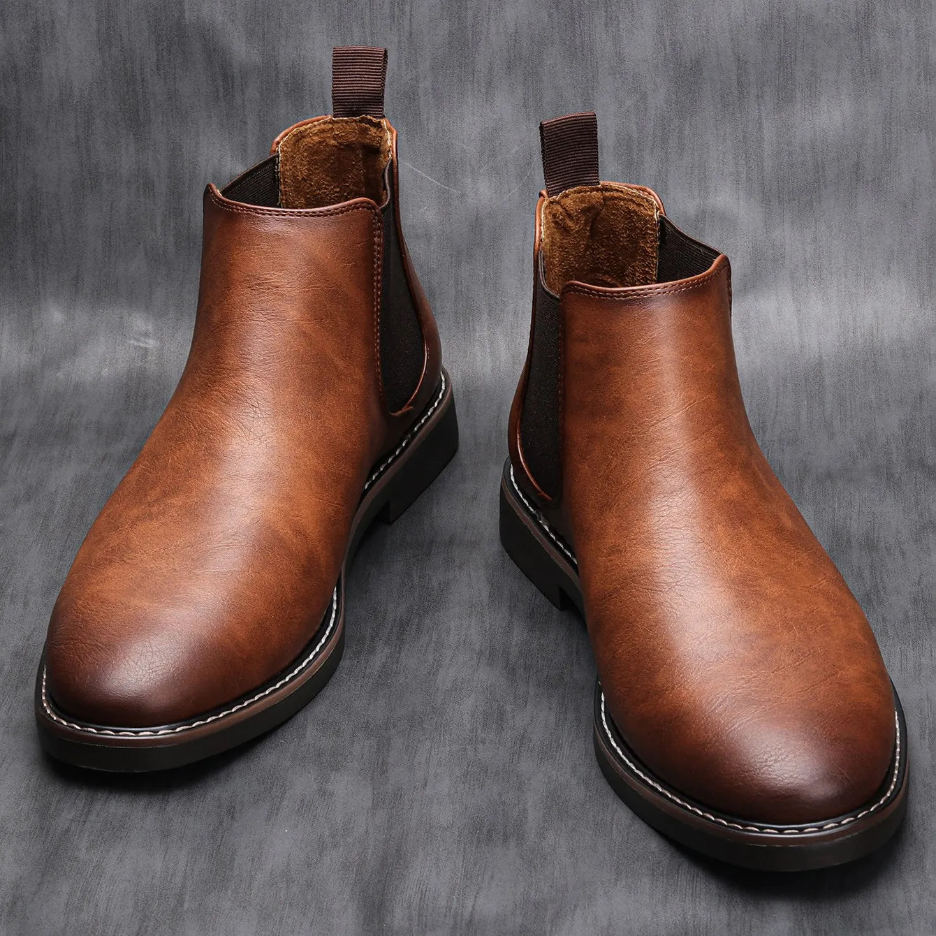 40~46 Men Chelsea Boots Brand Retro Comfortable 2023 Fashion Men Boots #KD5241
