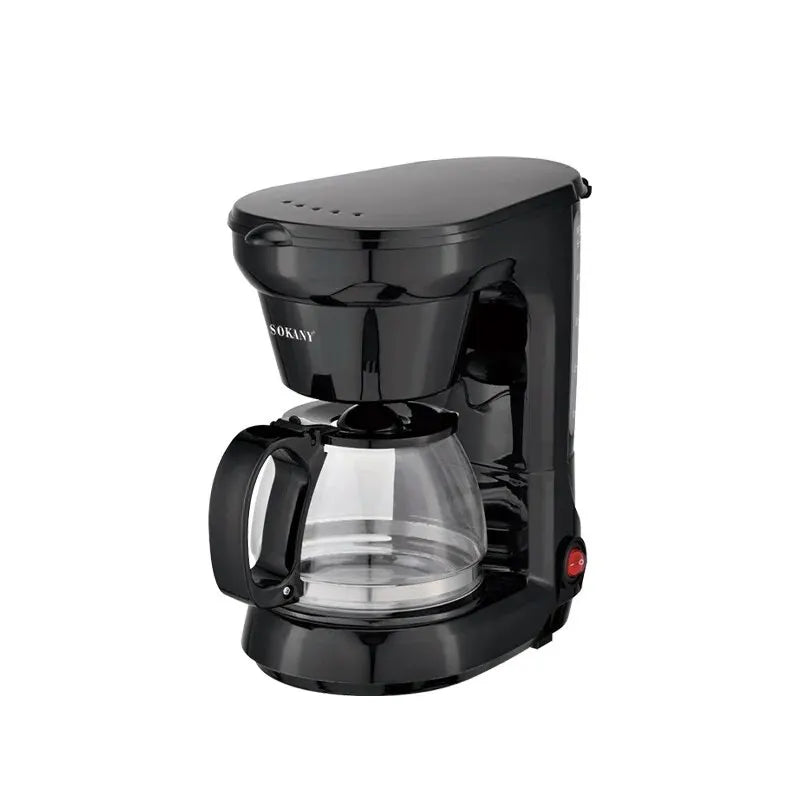 Electric Coffee Maker Machine 750ML/6 CUPS With Keep Warm Function Glass Carafe One Button Operation Black