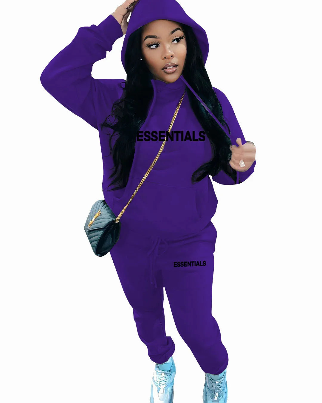 Hooded Sweater Set Fashion Sweater Pants for Women