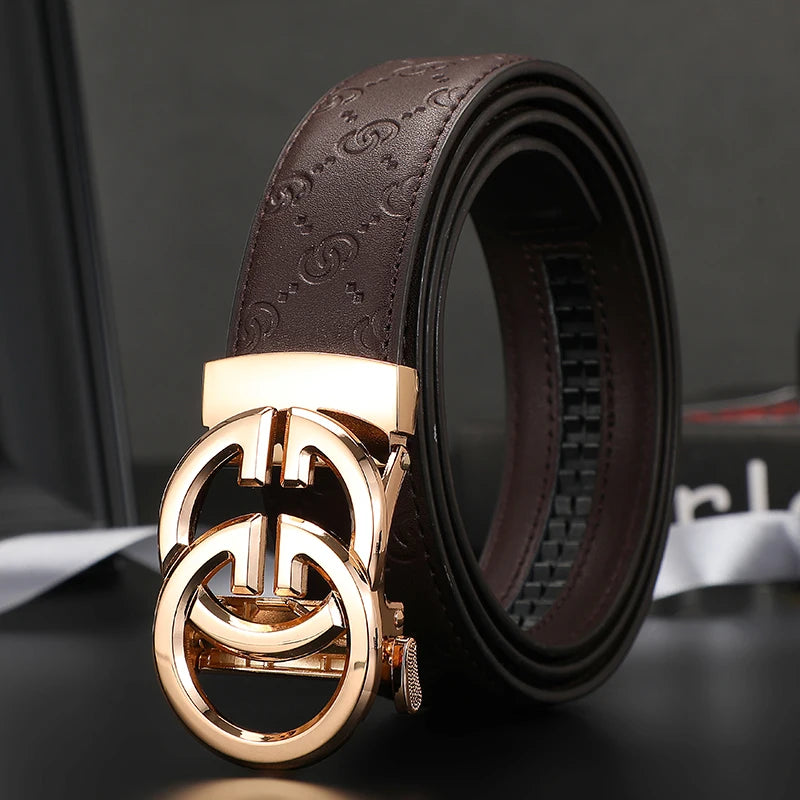 2023 High Quality Genuine Leather Belt width 34mm Automatic Buckle Fashion Men's Belt Designer Casual Women Belt for jeans