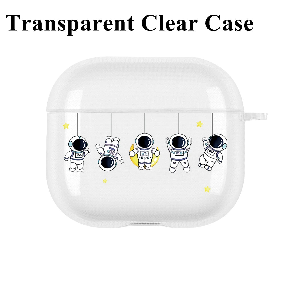 Astronaut Case for AirPods 3 Case for AirPods Pro 2 1 USB C Cover Moon Earphone Funda for Airpod pro 2 3 Case Air Pods Pro Coque