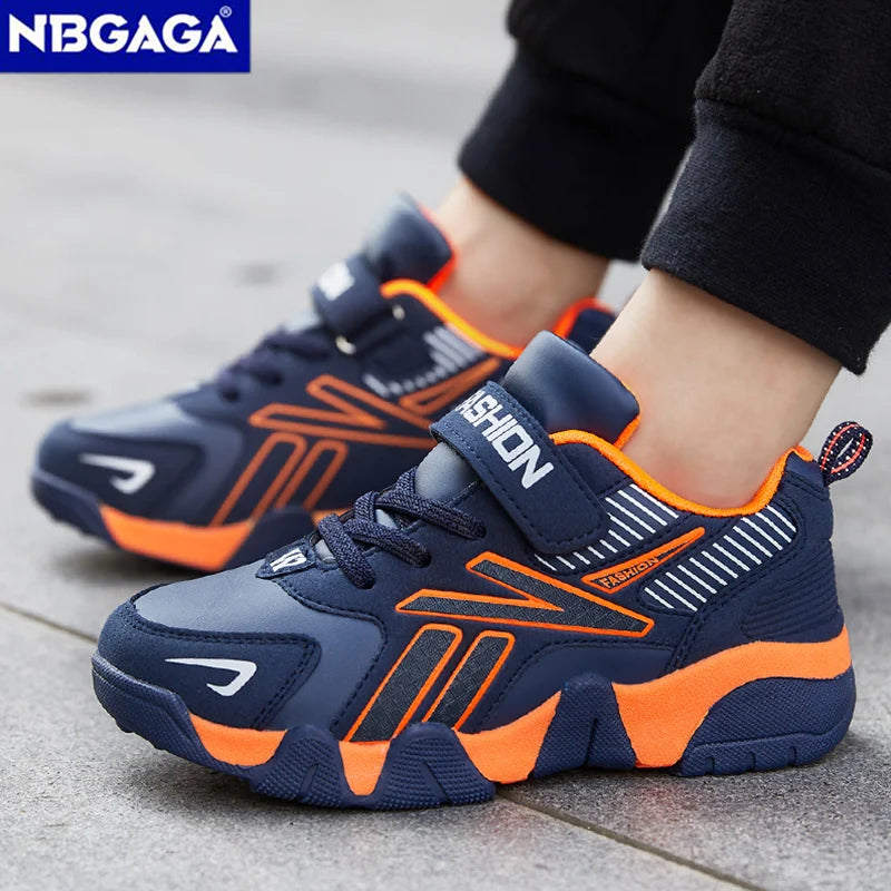 Children Boys Shoes School Sports Fashion Leather For Kids Tennis Casual Sneakers Children's Boy Running 7-12 Years Walking Shoe