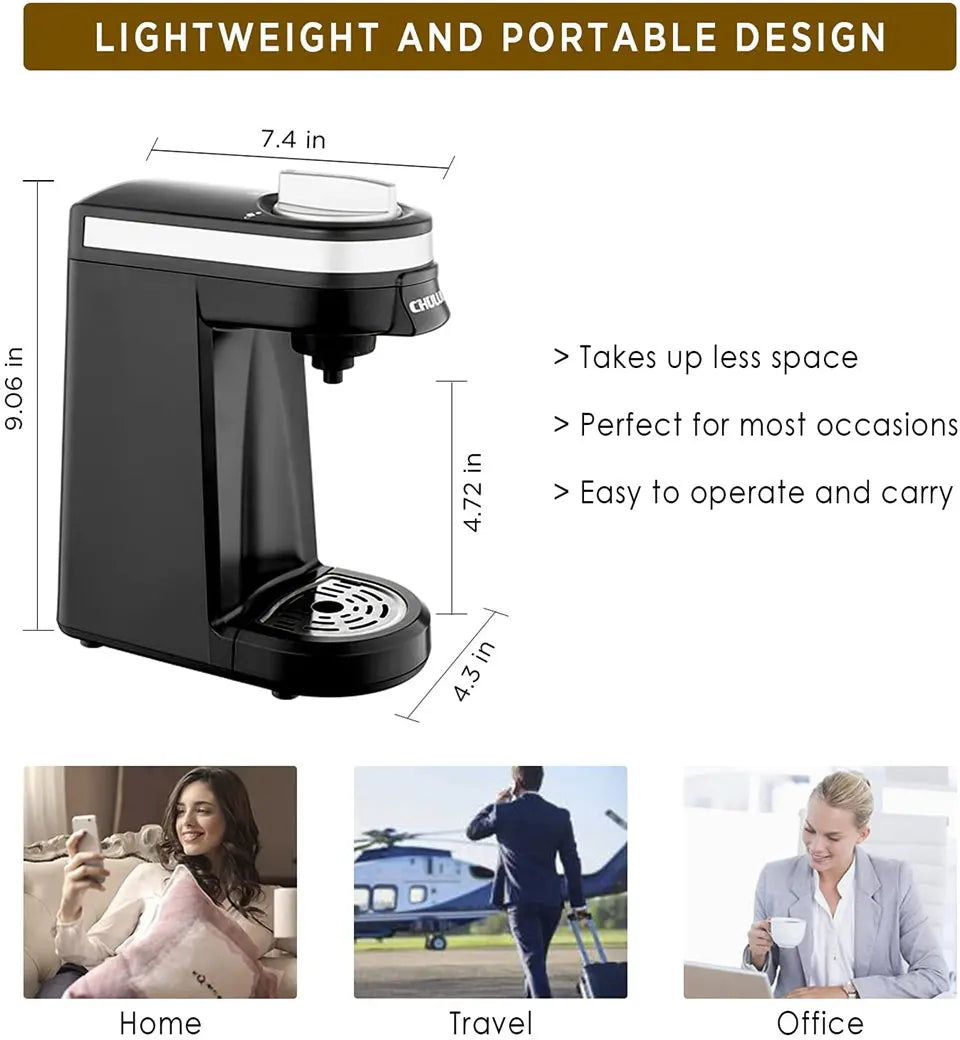 Portable K-Cup Coffee Machine Maker Capsule Coffee Maker Espresso Cafetera Universal Superautomatic Capsule Coffee Brewer