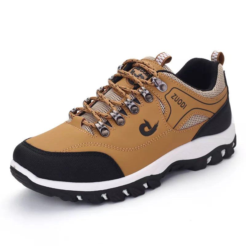 Outdoors Sneakers Waterproof Men's Shoes Men Combat Desert Casual Shoes Zapatos Hombre Air Mesh Sewing Lace-up Hiking Shoes