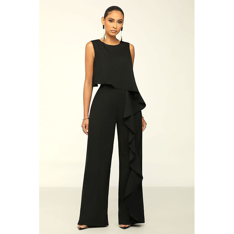 Fashion Women's Wear Solid Color Jumpsuit