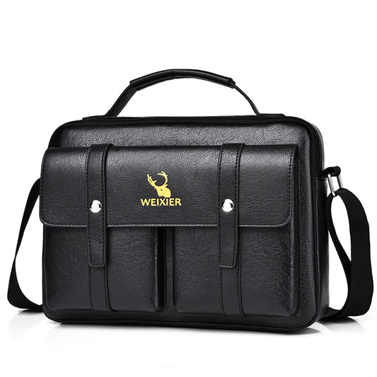 Luxury Men Shoulder Crossbody Bag For Husband Gift Leather Vintage Business Messenger Tote Bag Male Designer Small Men Handbag