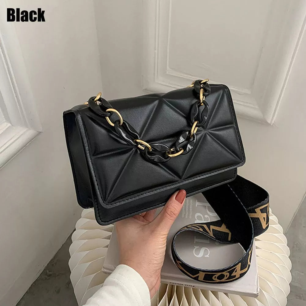 Winter Large Shoulder Bags for Women Stone Pattern PU Leather Crossobdy Bags Brand Pink Tote Handbags Chains Shopper Clutch Purs