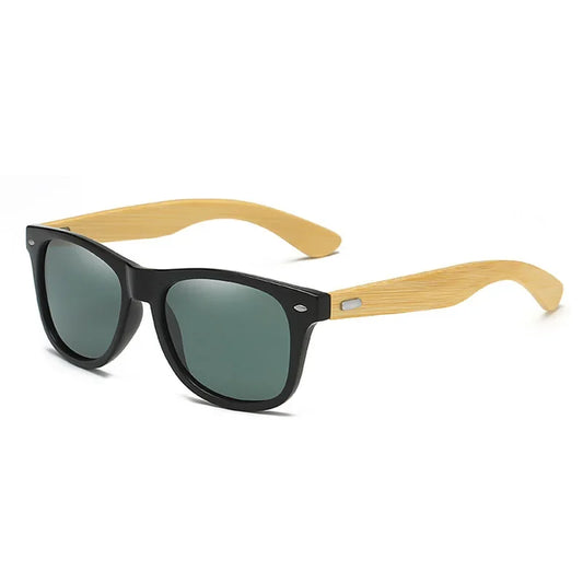 Classic Bamboo Wood Sunglasses Brand Design Men Women Coating Mirror Sun Glasses Retro Glasses UV400 Shades