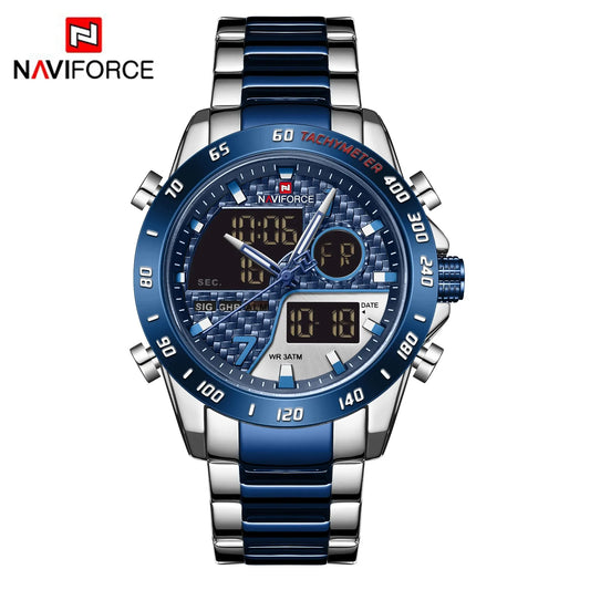 NAVIFORCE Luxury Original Sports Wrist Watch For Men Quartz Steel Waterproof Digital Fashion Watches Male Relogio Masculino 9171