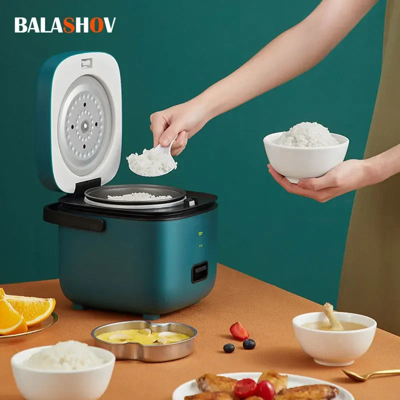 Mini Electric Rice Cooker Household Kitchen Cooker 1-2 People 1.2L