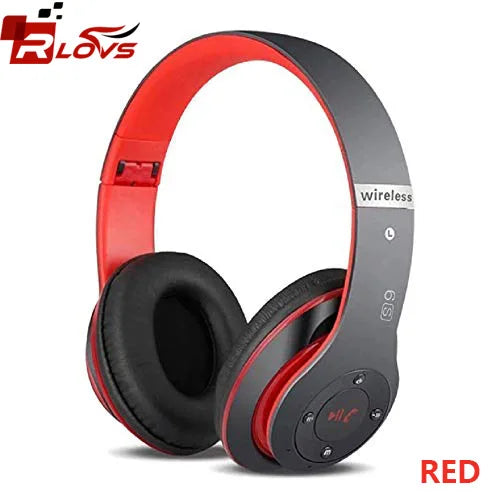 Wireless Headphones HiFi Stereo Over Ear Bluetooth Headset With Mic Supports TF Card Noise Cancel Earphone For Cellphone PC