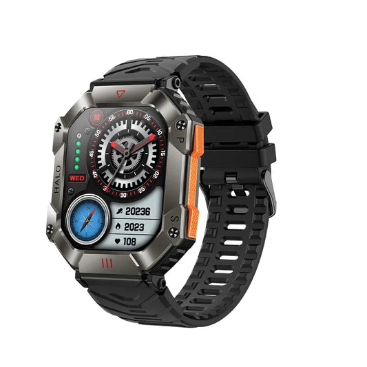 GEJIAN GPS Military Smart Watch Men For Android IOS Ftiness Watches Ip68 Waterproof 2.0'AI Voice Bluetooth Call Smart Watch 2023